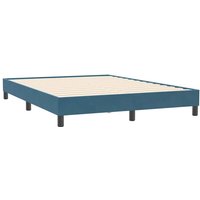 Boxspringbett ohne Matratze Dunkelblau 160x210 cm Samt vidaXL Boxspringbett ohne Matratze Dunkelblau 160x210 cm Samt vidaXL von VIDAXL