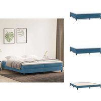 Boxspringbett ohne Matratze Dunkelblau 200x210 cm Samt - Boxspringbett - Boxspringbetten - Bett - Schlafzimmermöbel Boxspringbett ohne Matratze Dunkelblau 200x210 cm Samt - Boxspringbett - Boxspringbetten - Bett - Schlafzimmermöbel von VIDAXL
