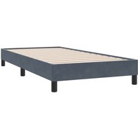 Boxspringbett ohne Matratze Dunkelgrau 80x210 cm Samt Vidaxl Boxspringbett ohne Matratze Dunkelgrau 80x210 cm Samt Vidaxl von VIDAXL