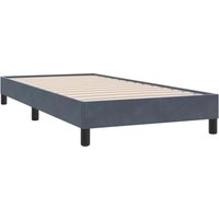 Boxspringbett ohne Matratze Dunkelgrau 90x210 cm Samt vidaXL Boxspringbett ohne Matratze Dunkelgrau 90x210 cm Samt vidaXL von VIDAXL