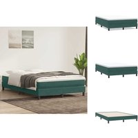 Boxspringbett ohne Matratze Dunkelgrün 140x220 cm Samt - Boxspringbett - Boxspringbetten - Bett - Schlafzimmermöbel Boxspringbett ohne Matratze Dunkelgrün 140x220 cm Samt - Boxspringbett - Boxspringbetten - Bett - Schlafzimmermöbel von VIDAXL