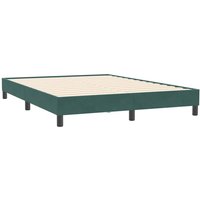 Boxspringbett ohne Matratze Dunkelgrün 160x210 cm Samt vidaXL Boxspringbett ohne Matratze Dunkelgrün 160x210 cm Samt vidaXL von VIDAXL