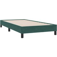 Boxspringbett ohne Matratze Dunkelgrün 80x210 cm Samt vidaXL Boxspringbett ohne Matratze Dunkelgrün 80x210 cm Samt vidaXL von VIDAXL