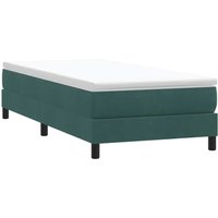 Boxspringbett ohne Matratze Dunkelgrün 80x220 cm Samt Vidaxl Boxspringbett ohne Matratze Dunkelgrün 80x220 cm Samt Vidaxl von VIDAXL