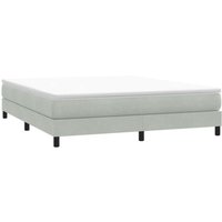 Boxspringbett ohne Matratze Hellgrau 180x220 cm Samt vidaXL Boxspringbett ohne Matratze Hellgrau 180x220 cm Samt vidaXL von VIDAXL
