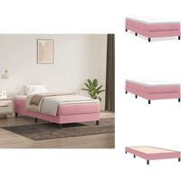 Boxspringbett ohne Matratze Rosa 100x220 cm Samt - Boxspringbett - Boxspringbetten - Bett - Schlafzimmermöbel Boxspringbett ohne Matratze Rosa 100x220 cm Samt - Boxspringbett - Boxspringbetten - Bett - Schlafzimmermöbel von VIDAXL