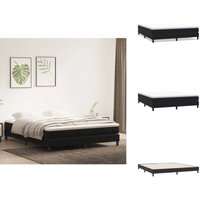 Boxspringbett ohne Matratze Schwarz 180x220 cm Samt - Boxspringbett - Boxspringbetten - Bett - Schlafzimmermöbel Boxspringbett ohne Matratze Schwarz 180x220 cm Samt - Boxspringbett - Boxspringbetten - Bett - Schlafzimmermöbel von VIDAXL