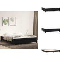 Boxspringbett ohne Matratze Schwarz 200x210 cm Samt - Boxspringbett - Boxspringbetten - Bett - Schlafzimmermöbel Boxspringbett ohne Matratze Schwarz 200x210 cm Samt - Boxspringbett - Boxspringbetten - Bett - Schlafzimmermöbel von VIDAXL