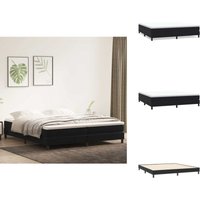 Boxspringbett ohne Matratze Schwarz 200x220 cm Samt - Boxspringbett - Boxspringbetten - Bett - Schlafzimmermöbel Boxspringbett ohne Matratze Schwarz 200x220 cm Samt - Boxspringbett - Boxspringbetten - Bett - Schlafzimmermöbel von VIDAXL