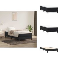 Boxspringbett ohne Matratze Schwarz 80x220 cm Samt - Boxspringbett - Boxspringbetten - Bett - Schlafzimmermöbel von VIDAXL