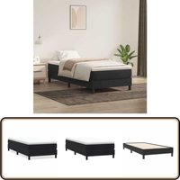 Vidaxl - Boxspringbett ohne Matratze Schwarz 80x220 cm Samt von VIDAXL