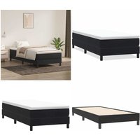 Boxspringbett ohne Matratze Schwarz 80x220 cm Samt - Vidaxl von VIDAXL