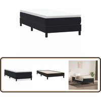 Boxspringbett ohne Matratze Schwarz 90x210 cm Samt - Vidaxl von VIDAXL