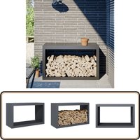 Brennholzregal Anthrazit 100x40x60 cm Stahl - Vidaxl von VIDAXL