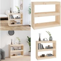 Vidaxl - Bücherregal/Raumteiler 80x30x71,5 cm Massivholz Kiefer - Bücherregal - Raumteiler - Holzmöbel - Kiefernholz - Massives Holz - Home & Living von VIDAXL
