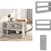 Vidaxl - Bücherregal/Raumteiler Betongrau 100x30x72 cm - Bucherregal - Raumteiler - Holzmöbel - Betongrau - Regal von VIDAXL
