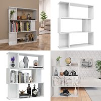 Vidaxl - Bücherregal/Raumteiler Hochglanz-Weiß 80x24x96 cm - Buche Regal - Holzregal - Sideboard - Aufbewahrung - Weißes Möbelstück - Home & Living Vidaxl - Bücherregal/Raumteiler Hochglanz-Weiß 80x24x96 cm - Buche Regal - Holzregal - Sideboard - Aufbewahrung - Weißes Möbelstück - Home & Living von VIDAXL