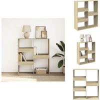 Bücherregal/Raumteiler Sonoma-Eiche 100x33x115 cm - Bücherregal - Bücherregale - Raumteiler - Standregal von VIDAXL