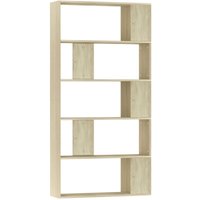 Bonnevie - Bücherregal/Raumteiler,Bücherschrank Sonoma-Eiche 80x24x159 cm Holzwerkstoff vidaXL von BONNEVIE