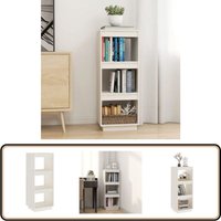 Vidaxl - Bücherregal/Raumteiler Weiß 40x35x103 cm Massivholz Kiefer - BucheRegal - Holzmöbel - Kiefernholzmöbel - Raumteiler - Weißes Regal Vidaxl - Bücherregal/Raumteiler Weiß 40x35x103 cm Massivholz Kiefer - BucheRegal - Holzmöbel - Kiefernholzmöbel - Raumteiler - Weißes Regal von VIDAXL
