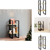 Bücherregal 2 Böden 40x30x70 cm Massivholz Kiefer - Buche Regal - Holzkasten - Industrielles Design - Regal - Bücherständer Bücherregal 2 Böden 40x30x70 cm Massivholz Kiefer - Buche Regal - Holzkasten - Industrielles Design - Regal - Bücherständer von VIDAXL