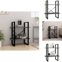 Bücherregal 2 Böden Grau 60x30x70 cm Massivholz Kiefer - Bucherregal - Holzmöbel - Regal Grau - Massivholzküche - Industrielles Design Bücherregal 2 Böden Grau 60x30x70 cm Massivholz Kiefer - Bucherregal - Holzmöbel - Regal Grau - Massivholzküche - Industrielles Design von VIDAXL
