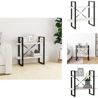 Bücherregal 2 Böden Weiß 80x30x70 cm Massivholz Kiefer - Bücherregal - Holzmöbel - Regal - Industrielles Design - Weißes Bücherregal Bücherregal 2 Böden Weiß 80x30x70 cm Massivholz Kiefer - Bücherregal - Holzmöbel - Regal - Industrielles Design - Weißes Bücherregal von VIDAXL