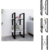 Bücherregal 2 Fächer Weiß 40x30x70 cm Holzwerkstoff - Bücherregal - Regal - Holzmöbel - Weißes Regal - Industrielles Design Bücherregal 2 Fächer Weiß 40x30x70 cm Holzwerkstoff - Bücherregal - Regal - Holzmöbel - Weißes Regal - Industrielles Design von VIDAXL