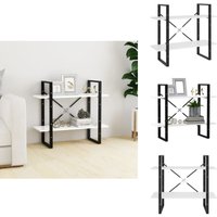 Bücherregal 2 Fächer Weiß 80x30x70 cm Holzwerkstoff - Bücherregal - Regal - Holzmöbel - Weißes Regal - Industrielles Design Bücherregal 2 Fächer Weiß 80x30x70 cm Holzwerkstoff - Bücherregal - Regal - Holzmöbel - Weißes Regal - Industrielles Design von VIDAXL