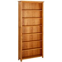 Bücherregal,Standregal 7 Fächer 90x22,5x200 cm Massivholz Eiche vidaXL von BONNEVIE