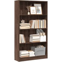 Bücherregal Braun Eichen-Optik 80x24x143 cm Holzwerkstoff Vidaxl 535226 von VIDAXL