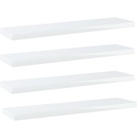 Bücherregal-Bretter 4 Stk. Hochglanz-Weiß 40x10x1,5 cm vidaXL77008 von BONNEVIE