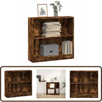 Bücherregal Räuchereiche 80x24x76 cm Holzwerkstoff - Vidaxl von VIDAXL