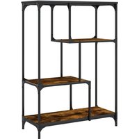 Bücherregal Räuchereiche 81x36x115 cm Holzwerkstoff und Stahl Vidaxl von VIDAXL