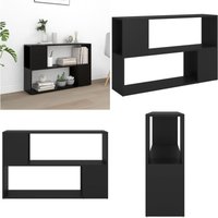 Bücherregal Schwarz 100x24x63 cm Holzwerkstoff - Bücherregal - Regal Schwarz - Wohnwand - Holzwerkstoff - Schrank - Home & Living Bücherregal Schwarz 100x24x63 cm Holzwerkstoff - Bücherregal - Regal Schwarz - Wohnwand - Holzwerkstoff - Schrank - Home & Living von VIDAXL