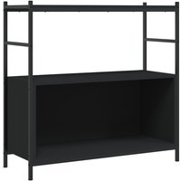 Bücherregal Schwarz 80x30x78,5 cm Holzwerkstoff und Eisen Vidaxl von VIDAXL