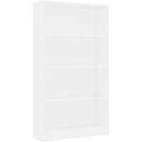 Bonnevie - Bücherregal,Standregal 4 Fächer Weiß 80x24x142 cm Holzwerkstoff vidaXL von BONNEVIE