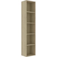 Bücherregal,Standregal Sonoma-Eiche 40x30x189 cm Holzwerkstoff vidaXL von BONNEVIE