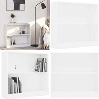 Bücherregal Weiß 80x24x75 cm Holzwerkstoff - Vidaxl von VIDAXL