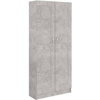 Bücherschrank,Standregal Betongrau 82,5x30,5x185,5 cm Holzwerkstoff vidaXL von BONNEVIE