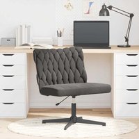 Vidaxl - Bürodrehstuhl Dunkelgrau Gelockter wollähnlicher Stoff von VIDAXL
