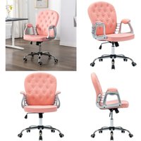 Vidaxl - Bürodrehstuhl Rosa Kunstleder - Bürostuhl - Schreibtischstuhl - Drehstuhl - Rosa - Kunstleder - Home & Living von VIDAXL