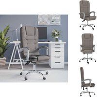 Bürostühle - Living Bürostuhl mit Massagefunktion Taupe Stoff Bürostühle - Living Bürostuhl mit Massagefunktion Taupe Stoff von VIDAXL