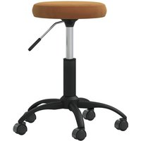 Bürostuhl Drehbar Braun Samt Vidaxl von VIDAXL