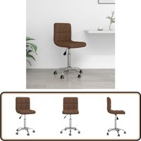 Bürostuhl Drehbar Braun Stoff - Vidaxl von VIDAXL