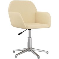 Bürostuhl Drehbar Creme Stoff Vidaxl von VIDAXL