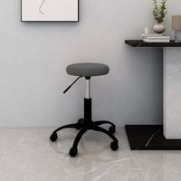 Vidaxl - Bürostuhl Drehbar Dunkelgrau Samt von VIDAXL
