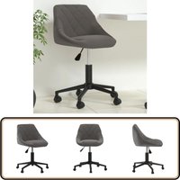 Bürostuhl Drehbar Dunkelgrau Samt - Vidaxl von VIDAXL
