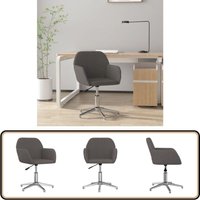Bürostuhl Drehbar Dunkelgrau Stoff - Bürostuhl - Drehstuhl - Arbeitsplatzstuhl - Ergonomischer Stuhl - Schreibtischstuhl Bürostuhl Drehbar Dunkelgrau Stoff - Bürostuhl - Drehstuhl - Arbeitsplatzstuhl - Ergonomischer Stuhl - Schreibtischstuhl von VIDAXL