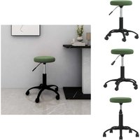 Vidaxl - Bürostuhl Drehbar Dunkelgrün Samt - Bürostuhl - Bürostühle - Stuhl - Stühle von VIDAXL